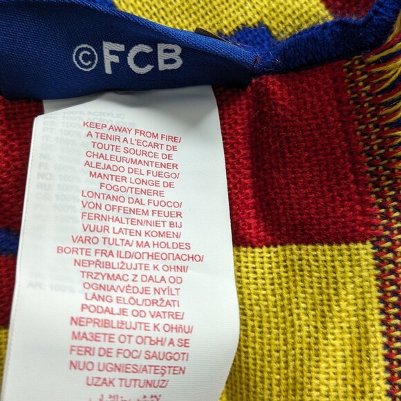 COPY - FC Barcelona Scarf Spain Football Soccer Club FCB Red Blue - Picture 4 of 5